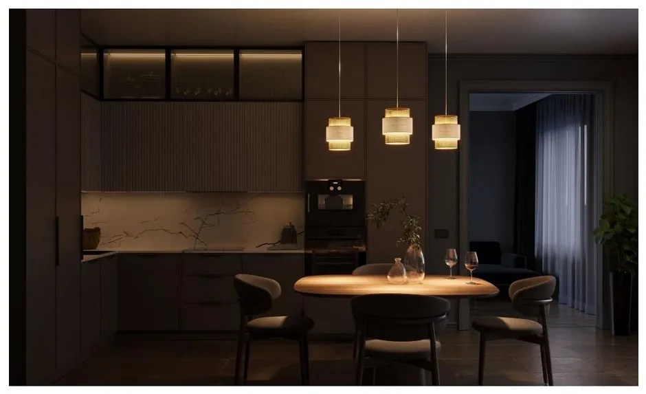 Lámpa Fali lámpatest ABRA 2, 6151, AC220-240V, 50/60Hz, 3*E27, max.40W, átmérő 20 cm, krém