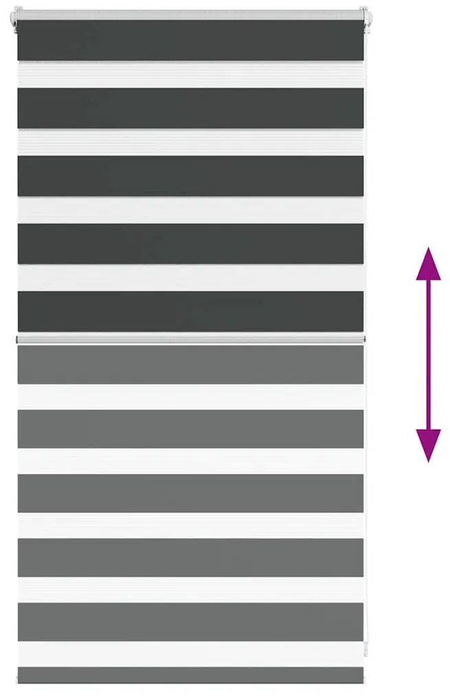 zebrafüggönnyel fekete szövetszélesség 80,9 cm poliészter