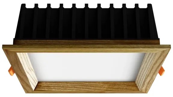APLED - LED Lámpa SQUARE WOODLINE LED/12W/230V 4000K 17x17 cm kőris tömör fa