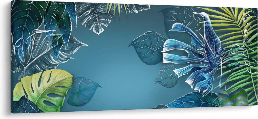 Kép - Trópusi növények levelei (120x50 cm)