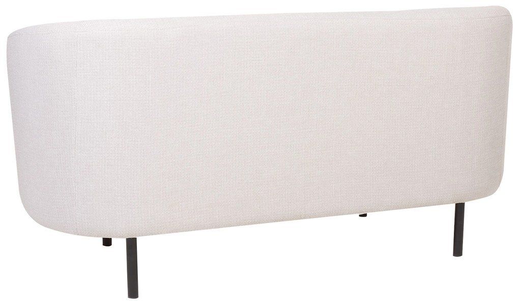 Kétszemélyes bézs és fekete kanapé LOEN Beliani