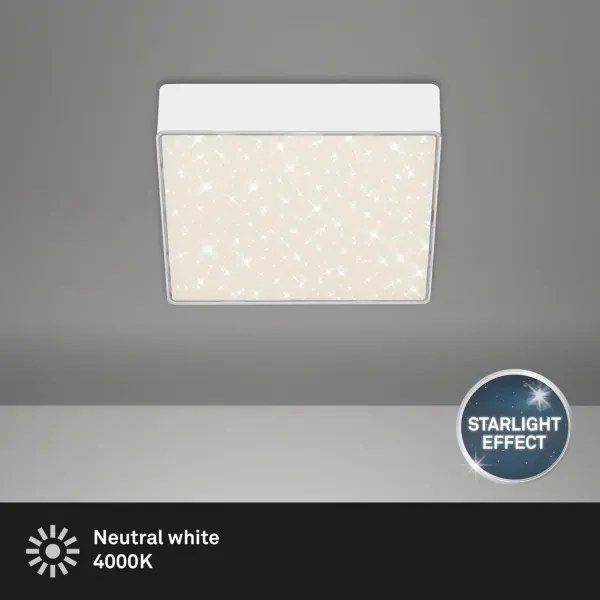 Briloner 7076-416 - LED Mennyezeti lámpa STAR SKY LED/11W/230V 15x15 cm fehér