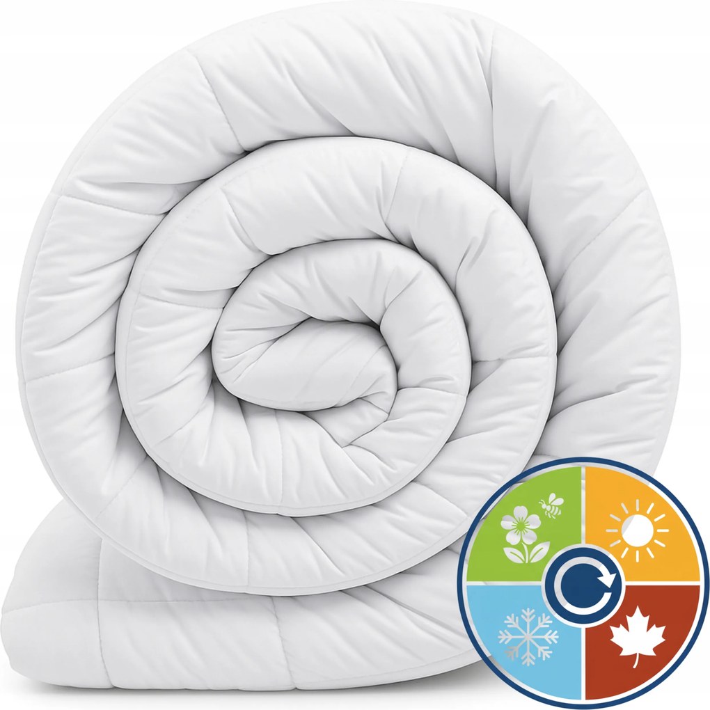 Négyévszakos Paplan 160X200 CM Légáteresztő Meleg Könnyű Prémium Tencel Lengyel