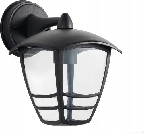 Tevio Kd kerti fali lámpa izzóhoz 1xE27 IP54 fekete Kobi