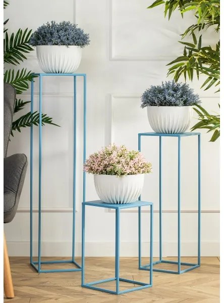 Virágállvány 40x24 cm kék