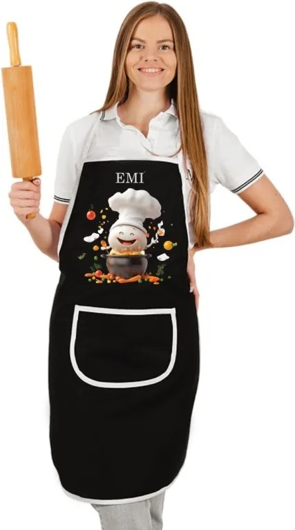 EMI Gusto konyhai kötény, Fekete