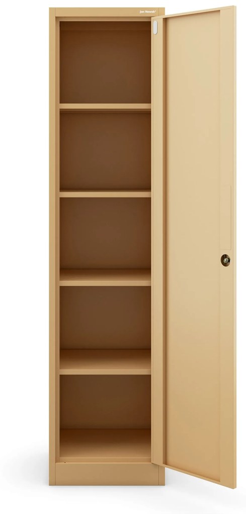 Irodai irattartó szekrény ALEX, 450 x 1850 x 400 mm, Fresh Style: bézs