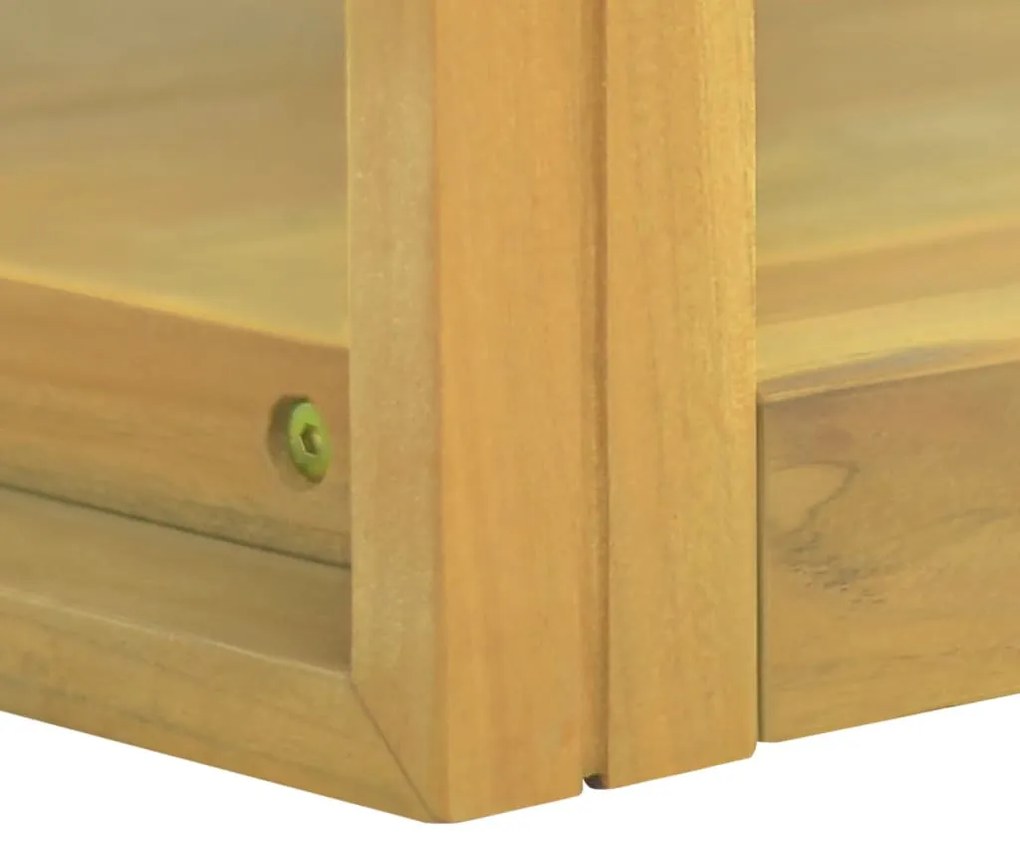 Tömör tíkfa falra szerelhető fürdőszobaszekrény 110x45x35 cm