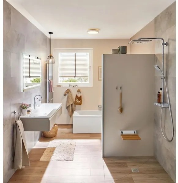 Paulmann 70882-LED/22,5W IP44 Dimmelhető fürdőszobai mennyezeti lámpa AVIAR 230V