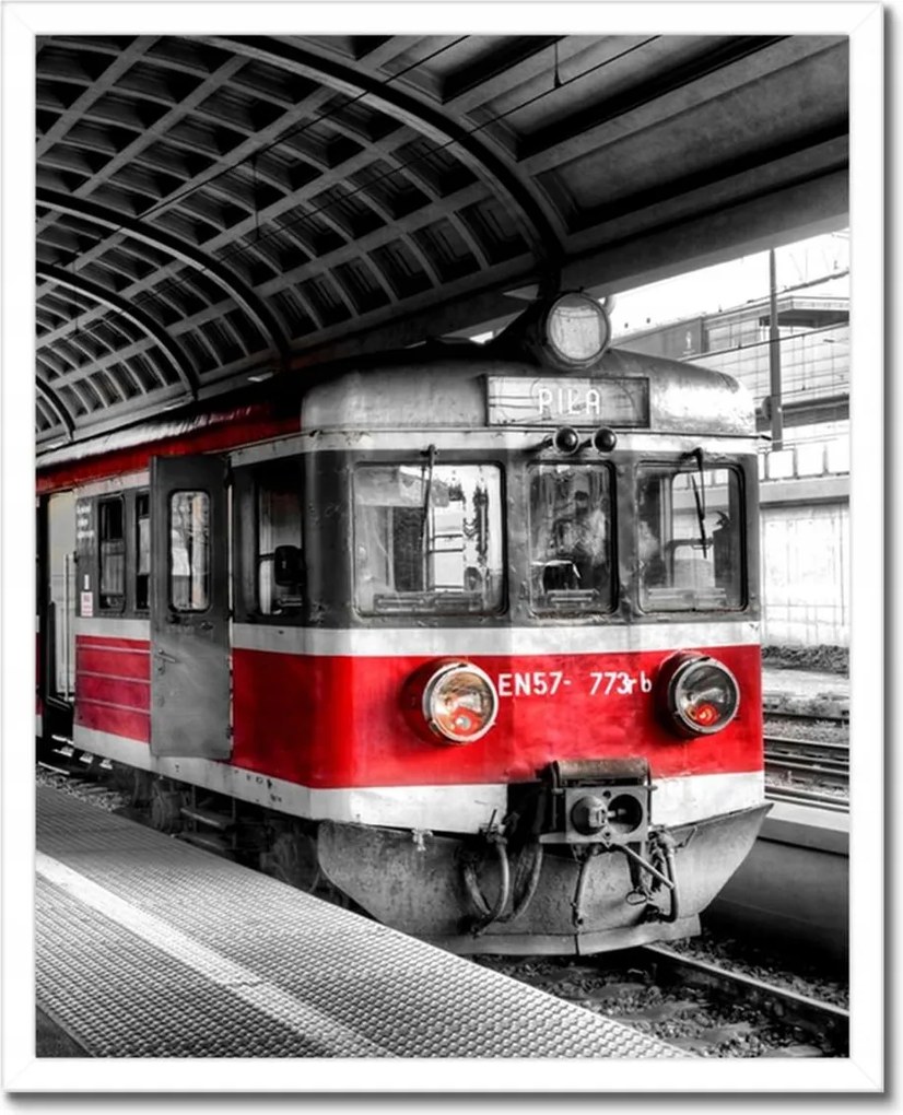 Poszterek keretben 40x50 Vonat EN57-773rb