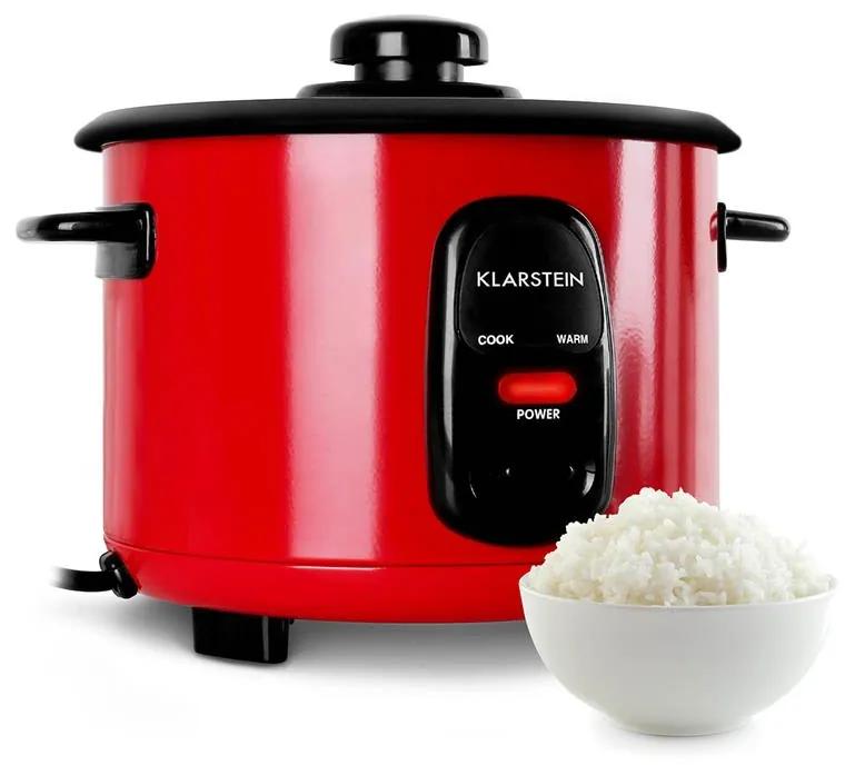 Klarstein Osaka 1,5, piros, rizsfőző, 500 W, 1,5 liter, melegen tartó funkció