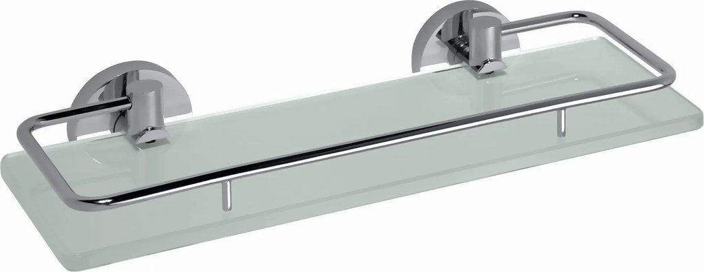 X-round E üvegpolc tartóval, 300x130mm, króm