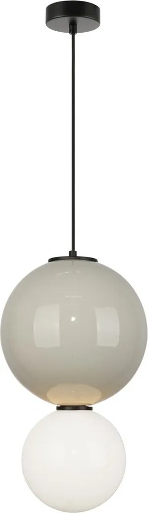 Italux modern függeszték pieve matt fehér opál szürke itxpnd-95221-1l-gr