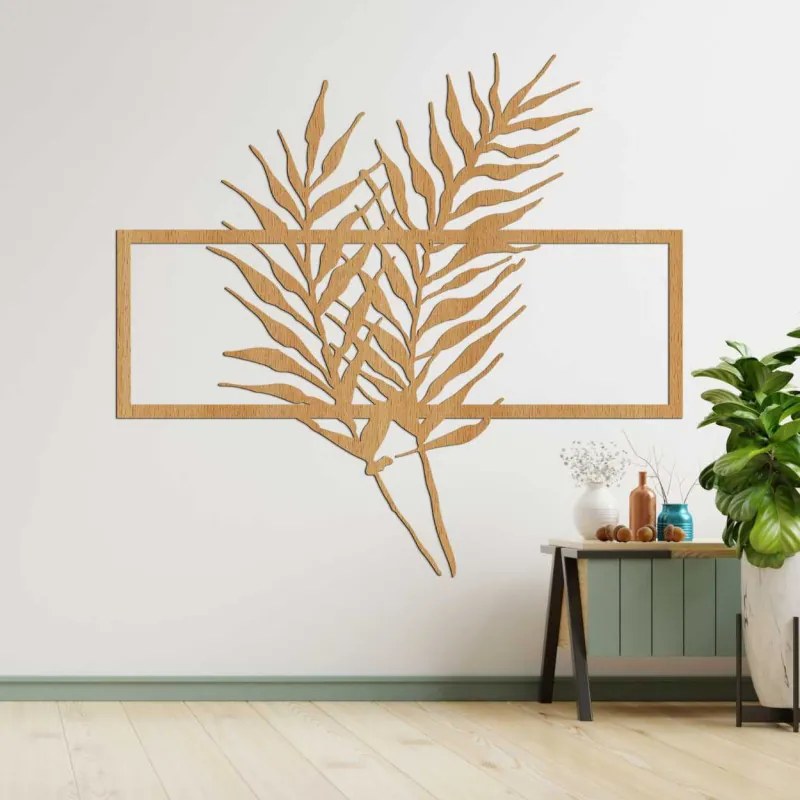 Fa kép minimalista levelekkel keretben - FERNS