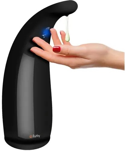 Érintés nélküli szappanadagoló - Ruhhy - fekete