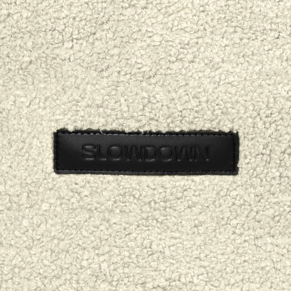 Világosszürke buklé babzsákfotel Lounge – SLOWDOWN