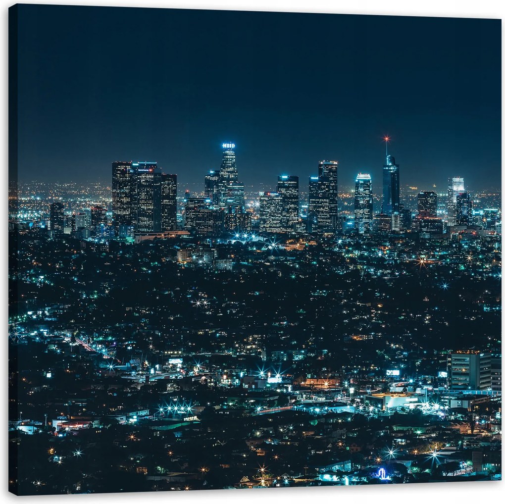 Vászonkép Építészet Los Angeles éjszaka 60x60 cm