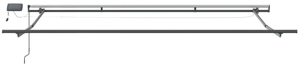 Kézi Behúzható Napellenző LED Színes Csíkkal 400x300 cm