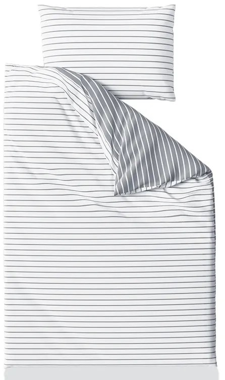 Renforcé pamut ágynemű CAPRIVI szürke hotelszéllel Ágyneműhuzat mérete: 70 x 90 cm | 140 x 200 cm