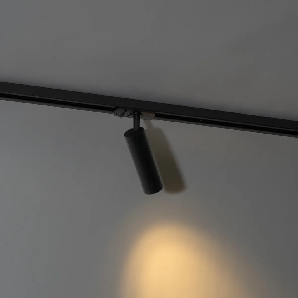 Modern fekete reflektor 1 fázisú 35 mm-es sínrendszerhez - Iconic Jeana Luxe