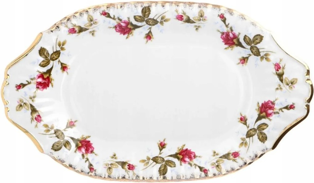 Ovális tál 28 cm Iwona Arany Rózsa Chodzież