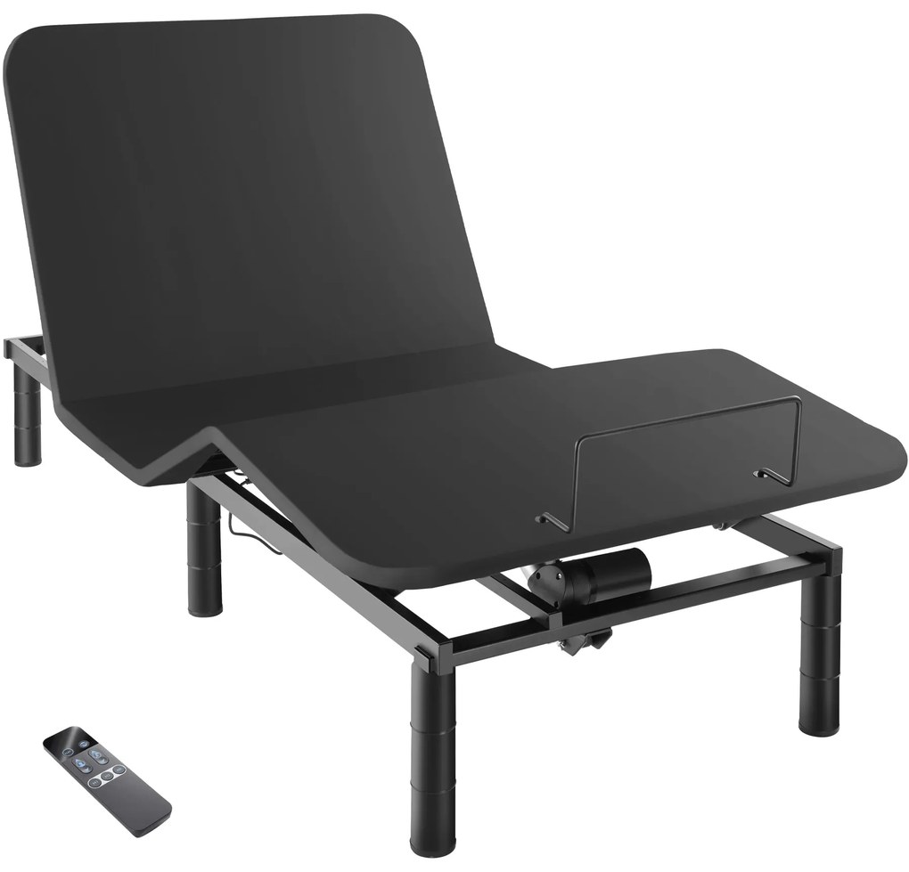 TecTake GmbH 405116 ágykeret elektromosan állítható lamellás kerettel comfort easy flex - antracit-fekete