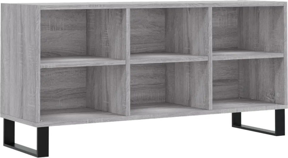 vidaXL szürke sonoma színű szerelt fa TV-szekrény 103,5x30x50 cm