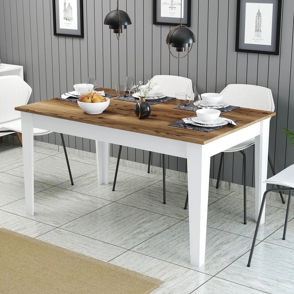 Étkező asztal Milan 520 - Walnut, White