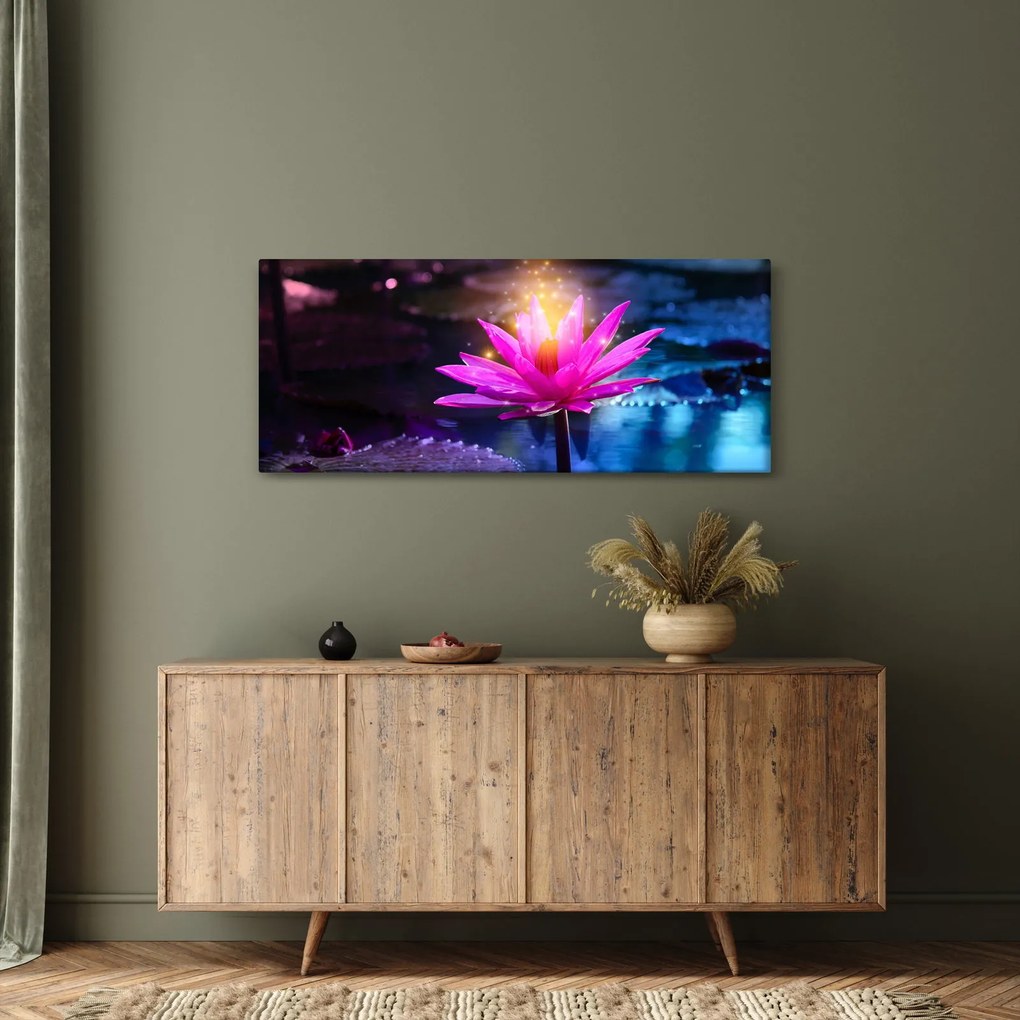 Tavirózsa a vízen képe (120x50 cm)