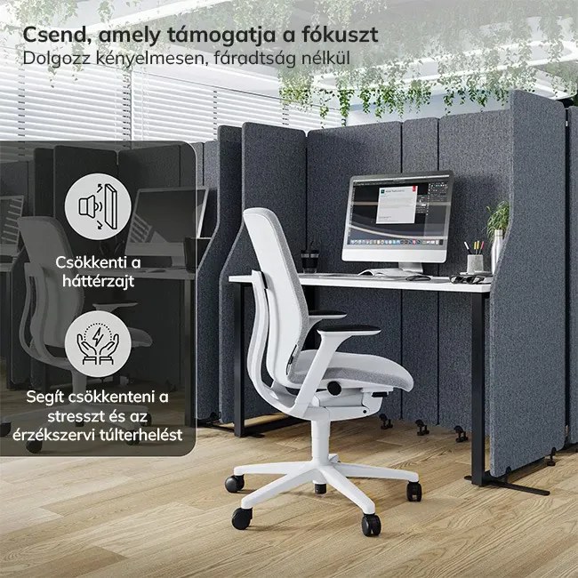 akusztikus falpanel SADIE Carbon Fog 260/145 cm