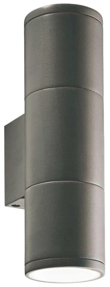 Ideal Lux - Kültéri fali lámpa GUN 2xGU10/35W/230V IP44 antracit