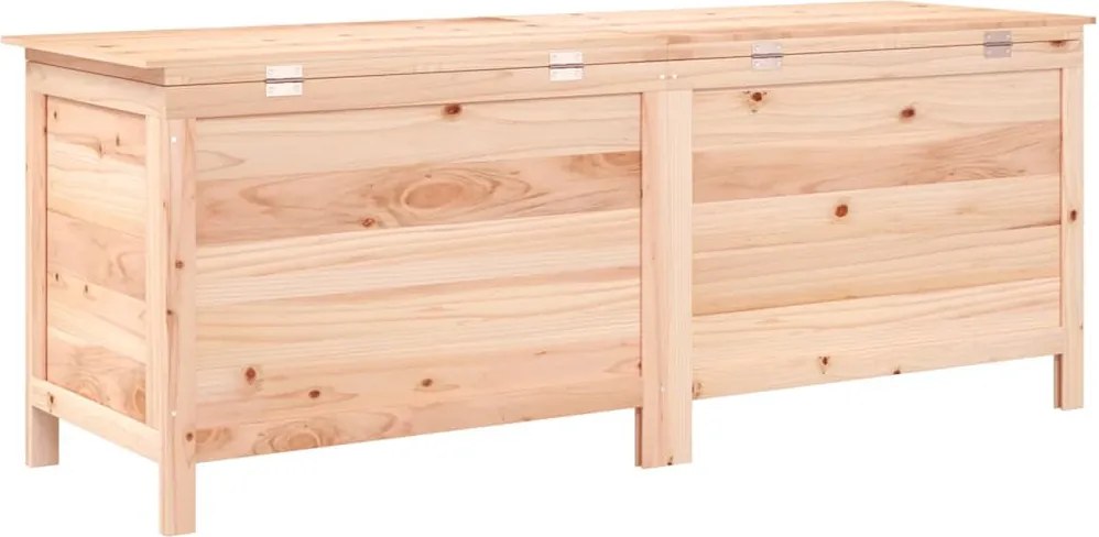 vidaXL tömör fenyőfa kerti tárolóláda 150x50x56,5 cm
