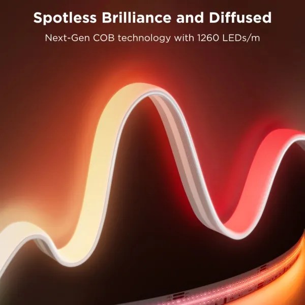 Govee - LED RGBICW Dimmelhető szalag COB 3780 diódák 3m Wi-Fi Matter