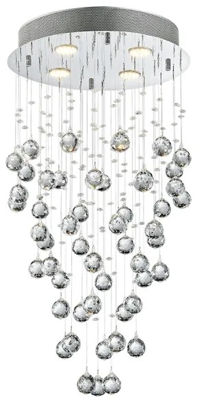 LUXERA 62411 - Kristály csillár NORR 4xGU10/50W/230V