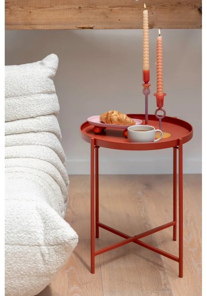 Fém kerek tárolóasztal ø 40 cm Meseta – Leitmotiv