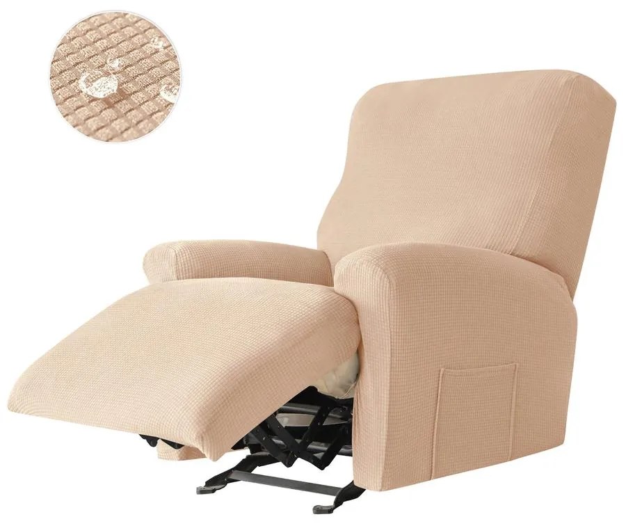 Relax Fotel Huzat (enyhén vízlepergető, 1 üléses, bézs, rugalmas)