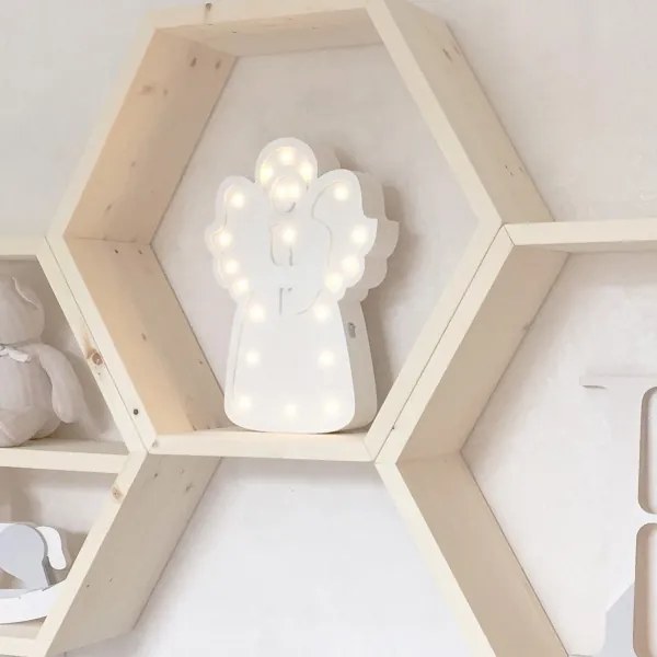 KÉSZLET 5x Fali polc RAF 36x31 cm fenyő