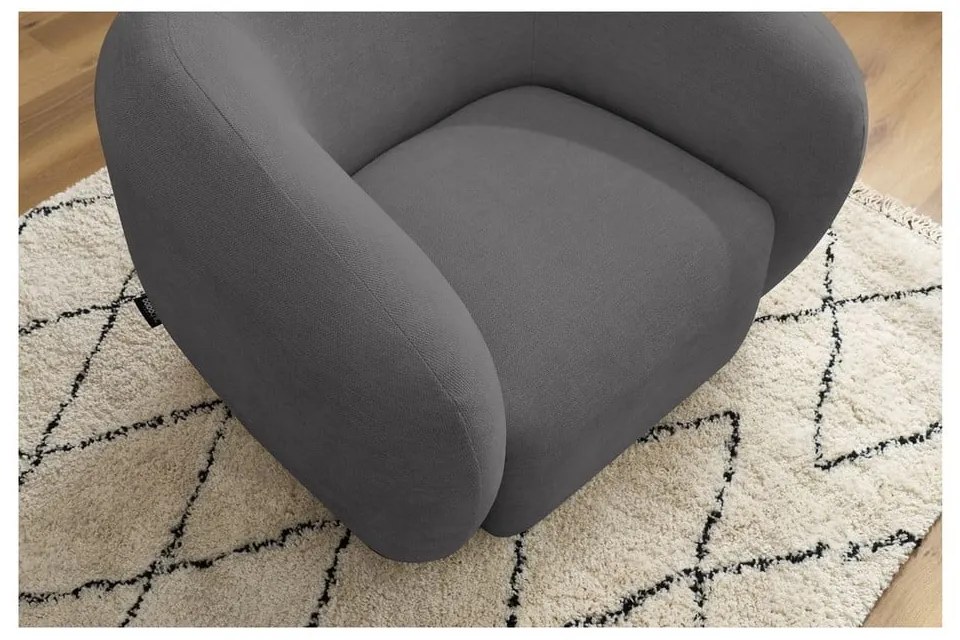 Sötétszürke fotel Celine – Bobochic Paris