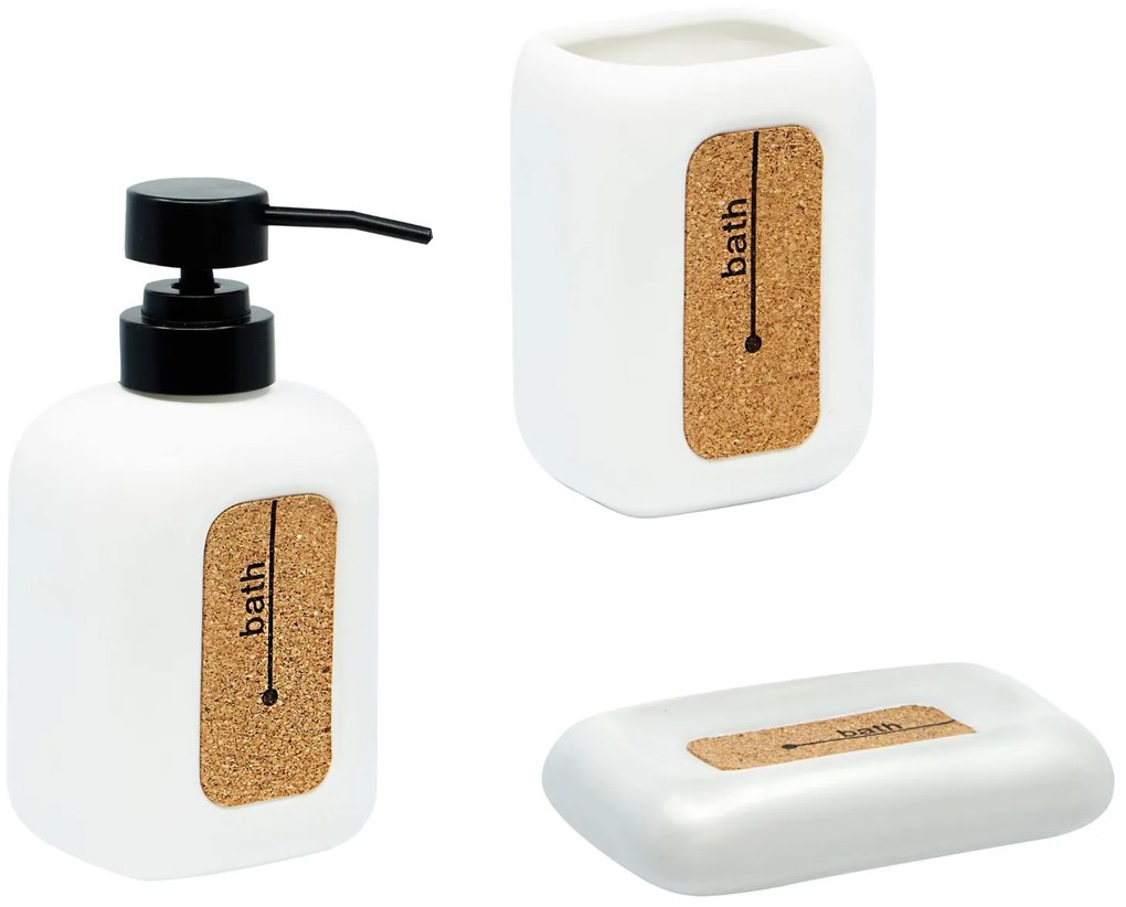 BISK Erga Corsa, álló szappantartó, fehér matt, ERG-05586