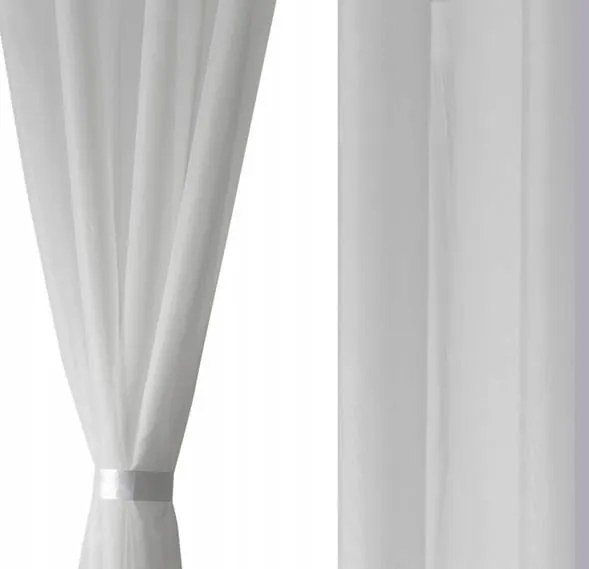 Fátyolfüggöny 140x220 cm fehér