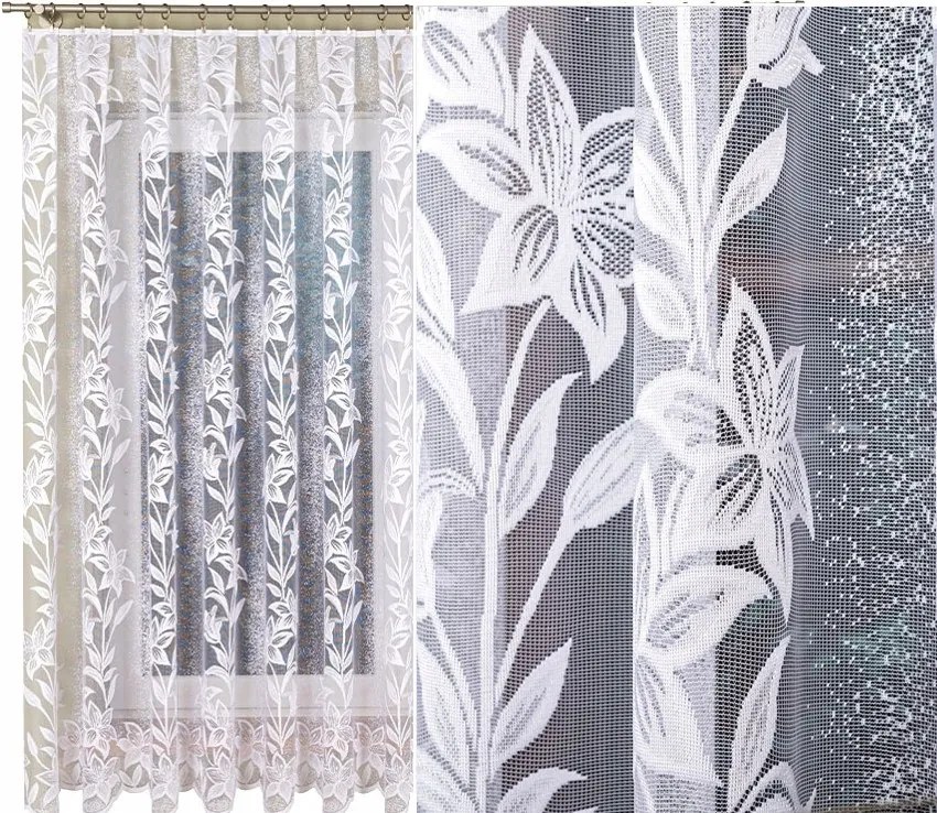 Jacquard mintás függöny, 018893, 400x180cm egyenes (kész) szegéllyel