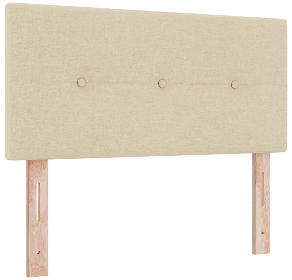 Box Spring Ágy Matraccal &amp; LED Krém 80x200 cm Szövet