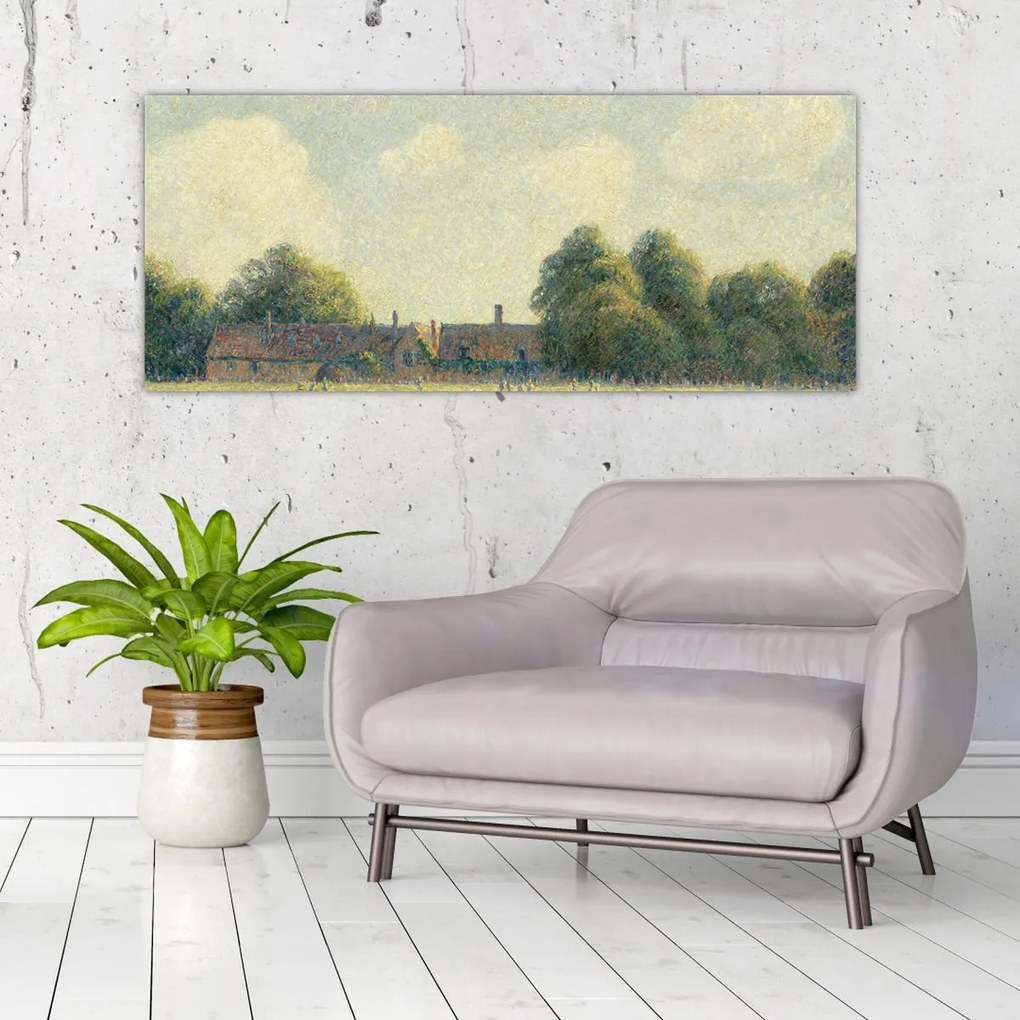 Kép - Camille Pissarro, Hampton Court Green, reprodukciók (120x50 cm)