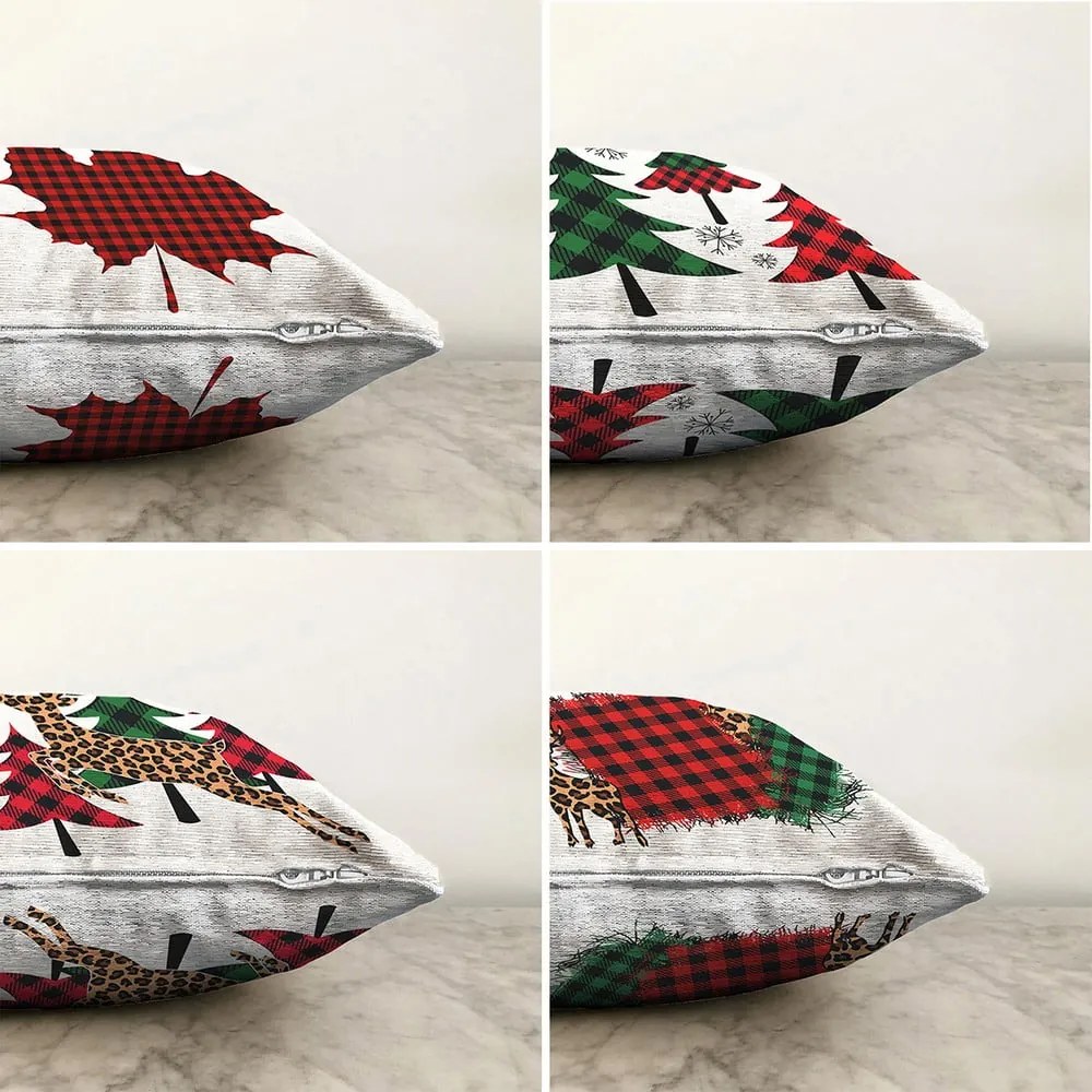 Leaf 4 db-os zsenília párnahuzat szett, 55 x 55 cm - Minimalist Cushion Covers