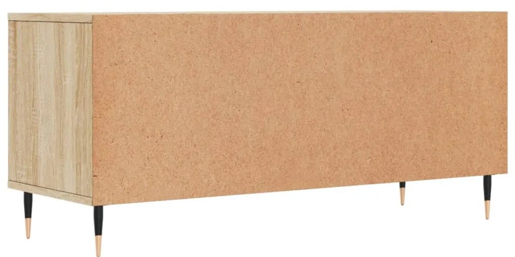 sonoma tölgyszínű szerelt fa TV-szekrény 100x34,5x44,5 cm