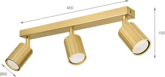 Brilagi - CRISPINA spotlámpa 3xGU10/10W/230V aranyszínű