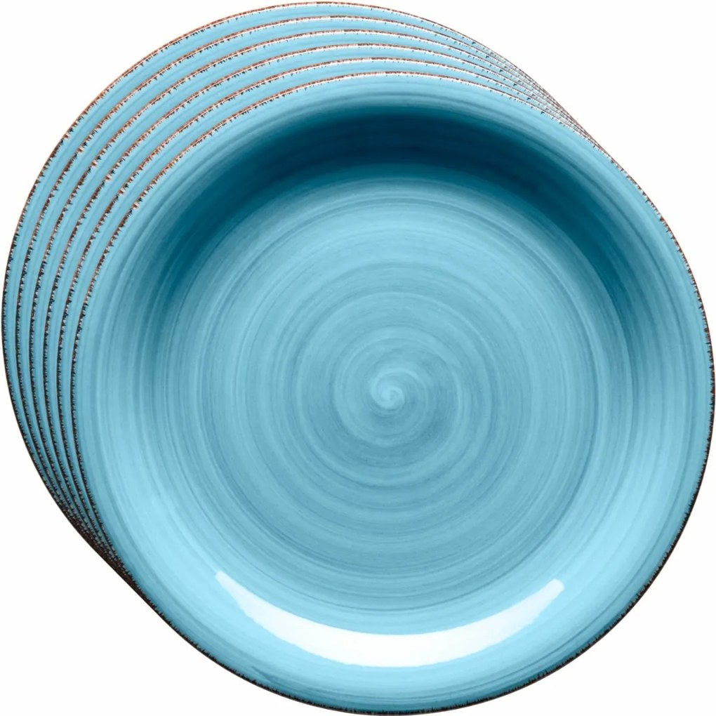 Mäser Bel Tempo 6 db desszert tányér szett, 19,5 cm, kék