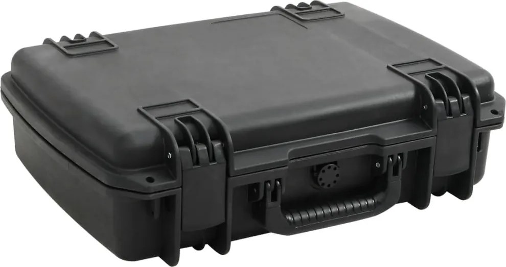 vidaXL fekete PP hordozható repülős tok 50,5 x 37 x 14,5 cm