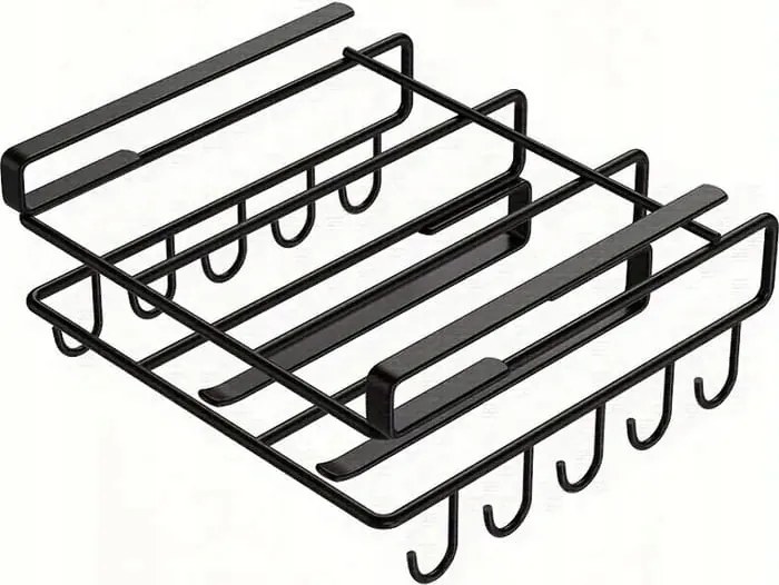 Konyhai edénytartó állványok pohárakasztókkal kanál a szekrény alá