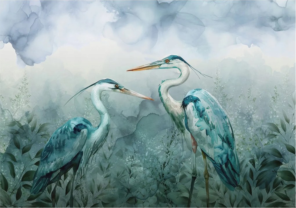 Flizelin tapéta falra Prémium A természet madarai 208x146 Ragasztó